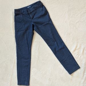 Blue pixie cropped pants